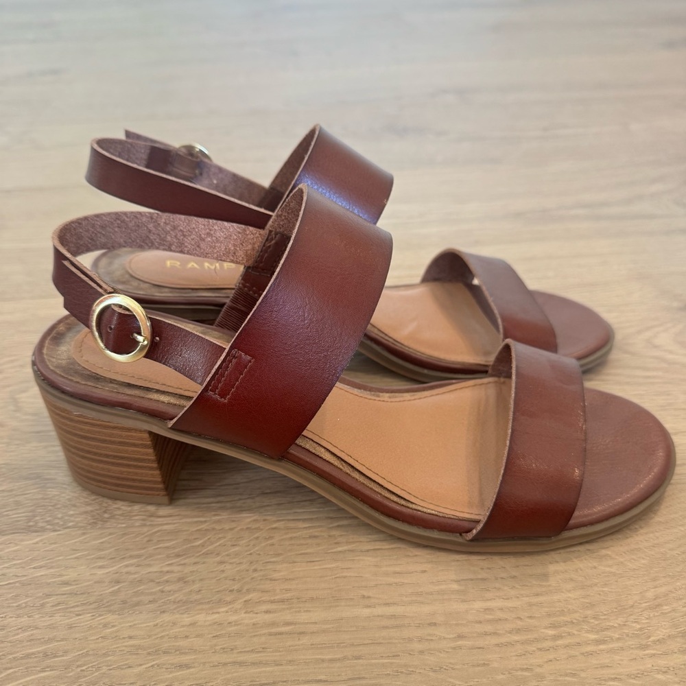 Rampage Haley Faux Leather Block Heels